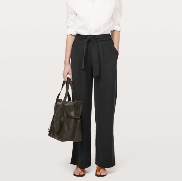 lululemon athletica Pants - Lululemon Noir Wide Leg Pant
